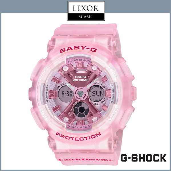 G-Shock BA-130CV-4A Baby-G Analog Digital Pink Resin Strap Women Watches