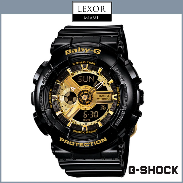 G-Shock BA110-1A Baby-G Analog Digital Black Resin Strap Women Watches