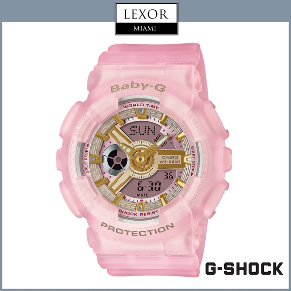 G-Shock BA110SC-4A Baby-G Digital Pink Resin Strap Women Watches