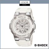 G-Shock BGA110-7B Baby-G Slim Marine Analog Digital White Resin Strap Unisex Watches