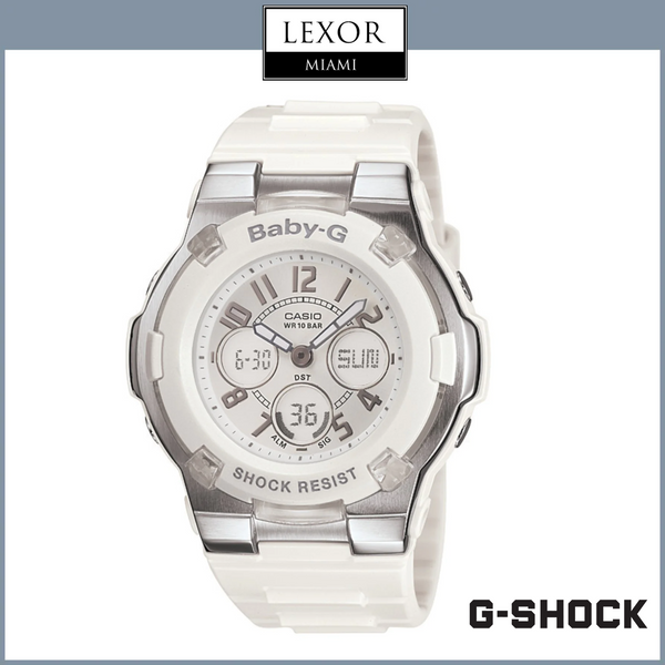 G-Shock BGA110-7B Baby-G Slim Marine Analog Digital White Resin Strap Unisex Watches