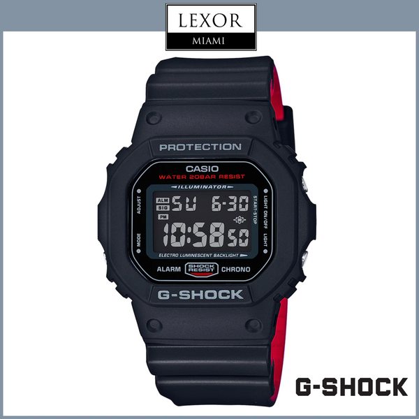 G-Shock DW5600HR-1 Analog Digital Black Resin Strap Men Watches
