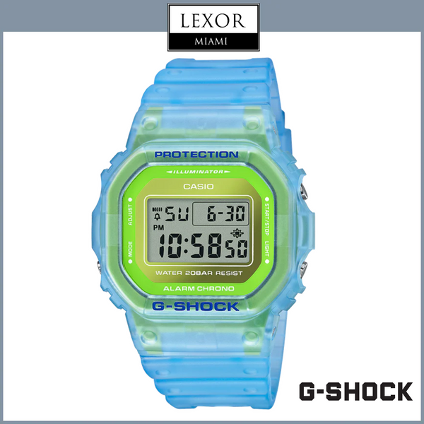 G-Shock DW5600LS-2 Vibrant Skeleton Blue Resin Strap Unisex Watches
