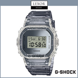Reloj unisex analógico digital G-Shock DW5600SK-1 con correa de resina transparente de dos tonos