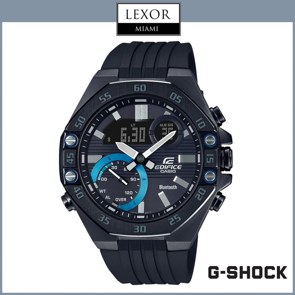 G-Shock ECB10PB-1A Edifice Bluetooth Black Silicone Strap Men Watches