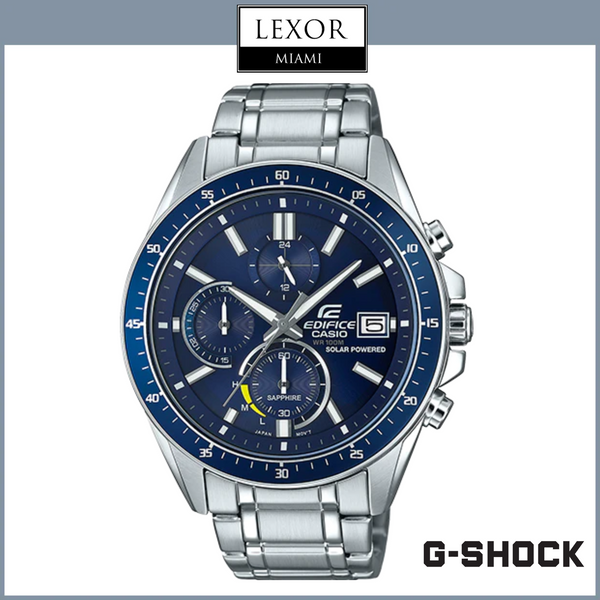 G-Shock EFSS510D-2AV Edifice Solar Chronograph Stainless Steel Strap Men Watches