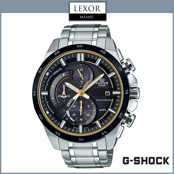 G-Shock EQS600DB-1A9 Edifice Solar Retrograde Chronograph Stainless Steel Strap Men Watches