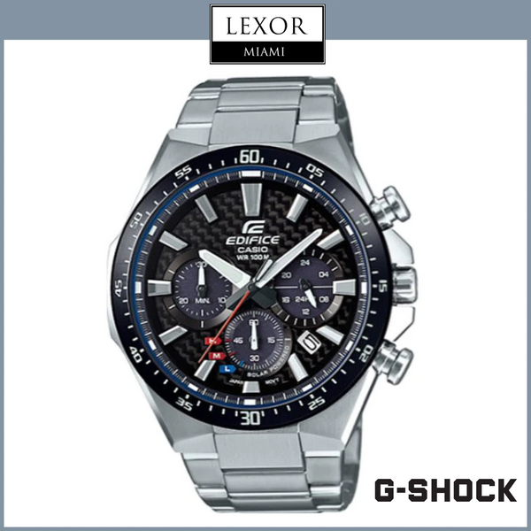G-Shock EQS800CDB-1AV Edifice Solar Chronograph Stainless Steel Strap Men Watches