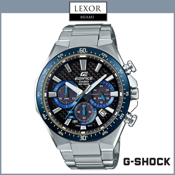 G-Shock EQS800CDB-1BV Edifice Solar Chronograph Stainless Steel Strap Men Watches