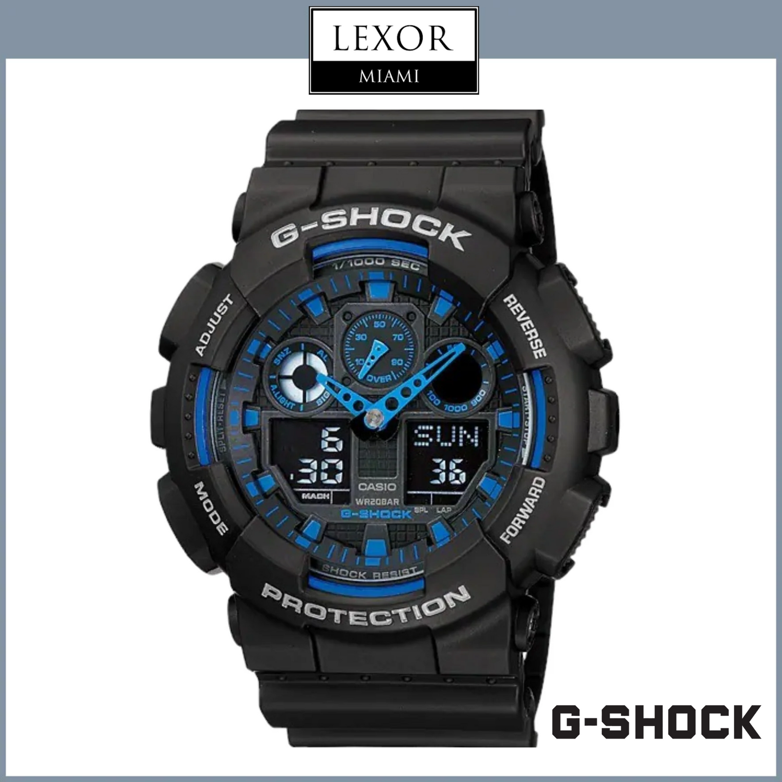 G shock ga 100 blue shop