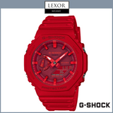 Relógios unissex G-Shock GA-2100-4A Digital Analógico Vermelho Resina Strap