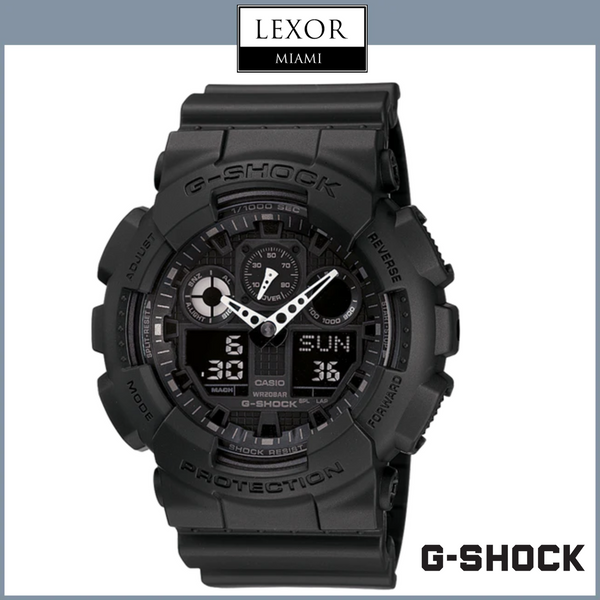 Reloj analógico digital G-Shock GA100-1A1 con correa de resina negra para hombre