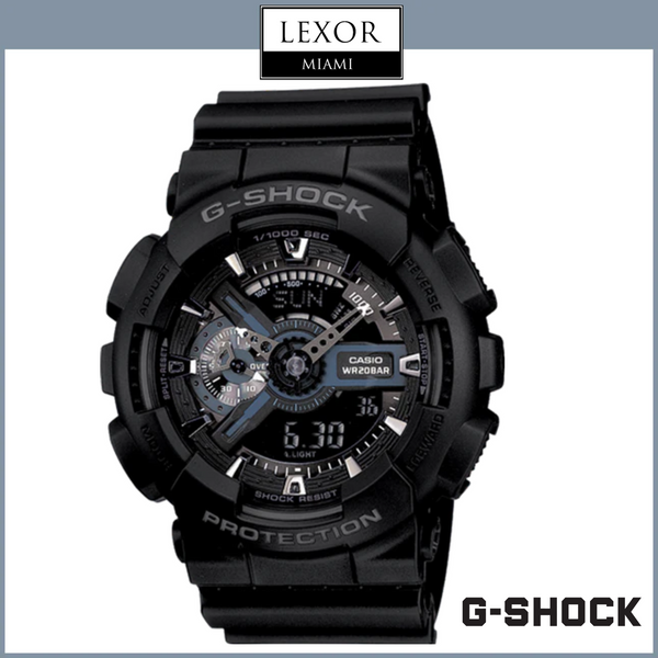 Reloj analógico digital G-Shock GA110-1B con correa de resina negra para hombre