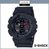 G-Shock GA140BMC-1A Preto Analógico-Digital Preto Resina Strap Relógios Masculinos Lexor Miami