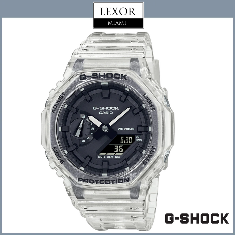 G-Shock GA2100SKE-7A Digital Analog Clear Resin Strap Men Watches