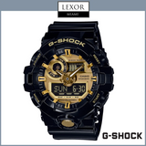 G-Shock GA710GB-1A Super Illuminator Analog Digital Black Resin Strap Men Watches
