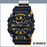 Reloj analógico digital G-Shock GA900A-1A9 con correa de resina amarilla para hombre
