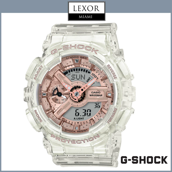 G-Shock GMA-S110SR-7 Digital Analog Clear Resin Strap Women Watches
