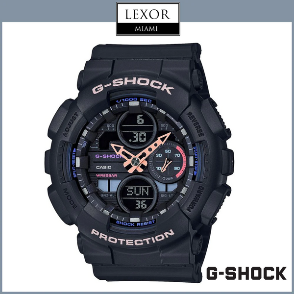 G-Shock GMAS140-1A Analog Digital Black Resin Strap Men Watches