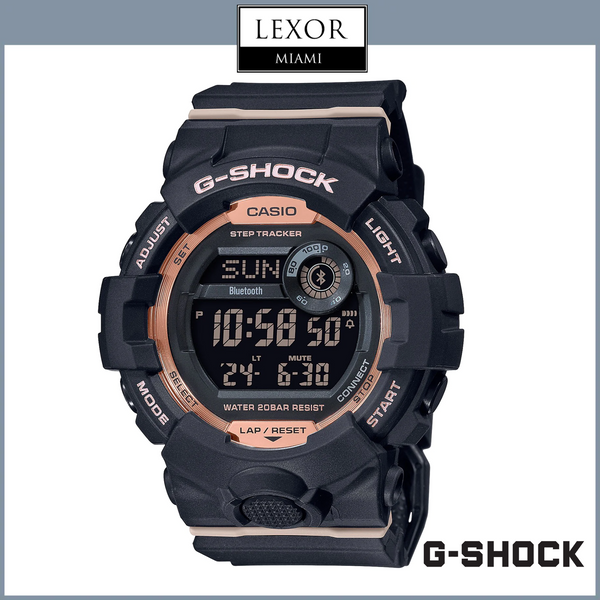 G-Shock GMDB800-1 S Series Bluetooth Fitness Tracker Black Resin Strap Unisex Watches