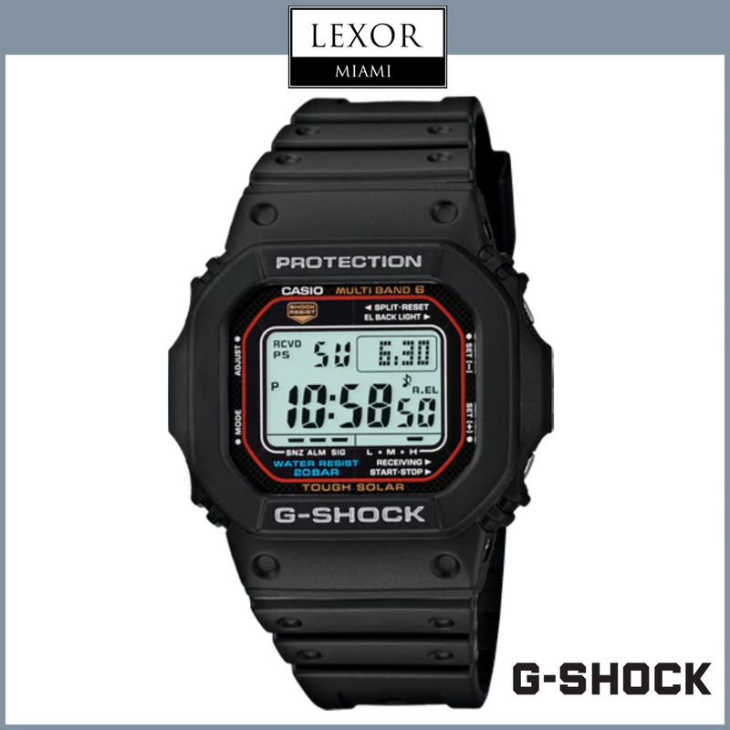 G-Shock GWM5610-1 Solar Power Black Resin Strap Unisex Watches