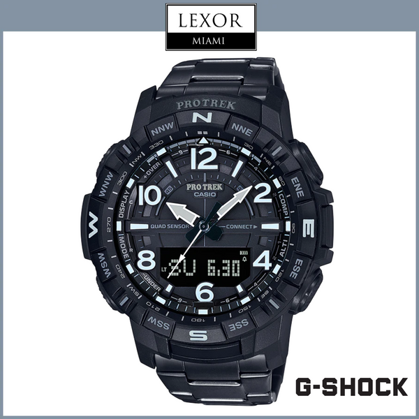 G-Shock PRTB50YT-1 Pro Trek Quad Sensor Black Steel Strap Men Watches