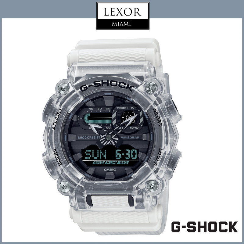 GA-900SKL-7ACR Relógio Masculino Série Sound Wave ANALÓGICO-DIGITAL