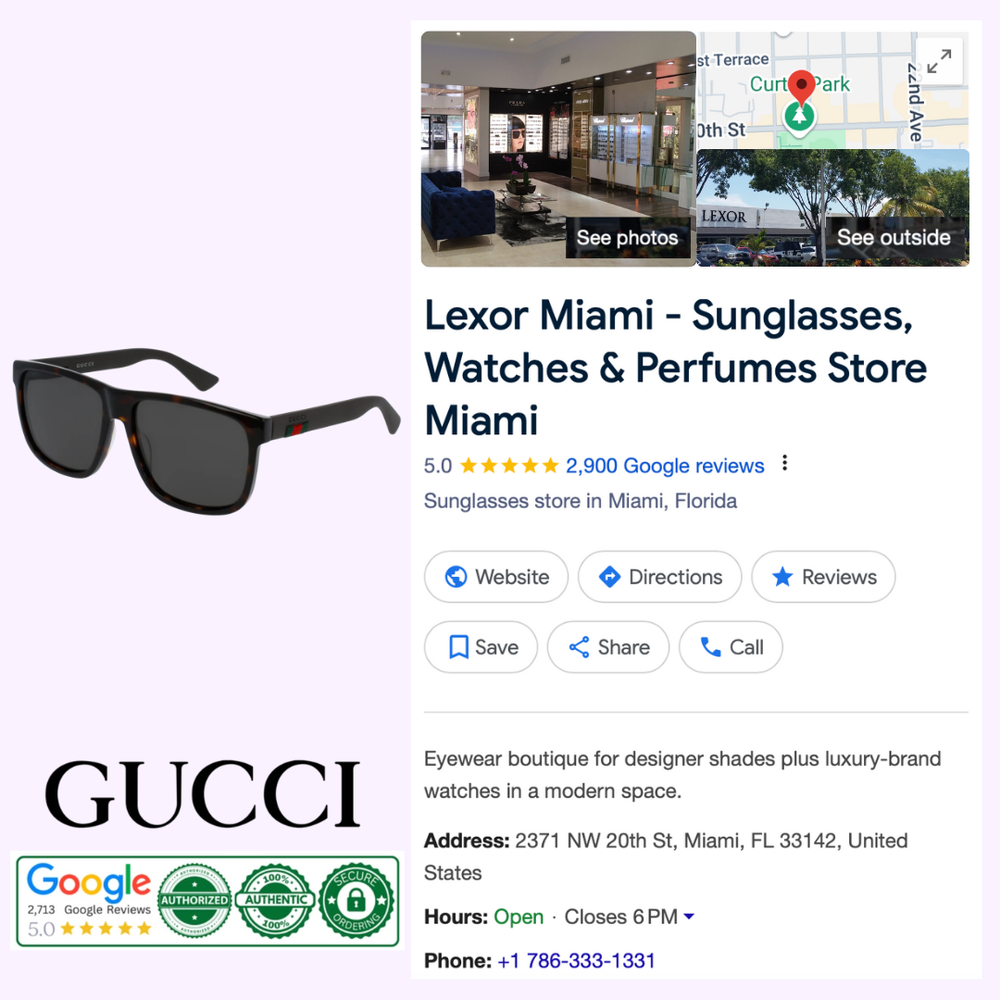 Gucci GG0010S 003 Men Sunglasses – Lexor Miami