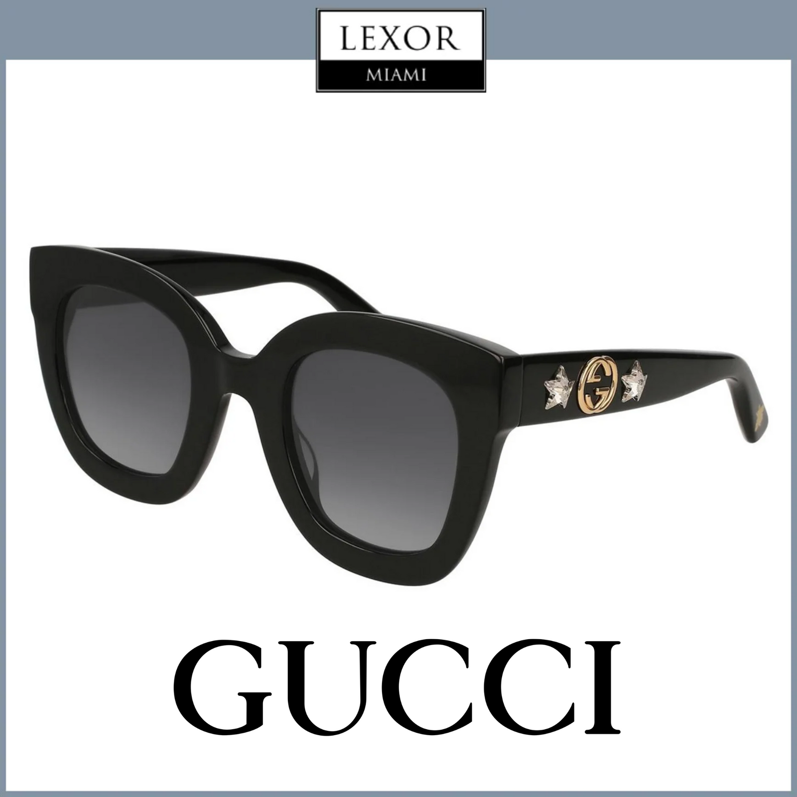 Gucci GG0208S 001 49 Women Sunglasses Lexor Miami