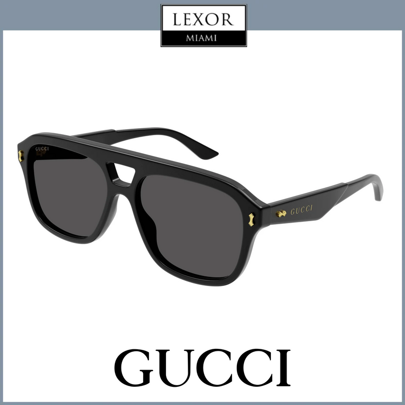 Gucci GG1263S-001 57 Sunglass Men Acetate