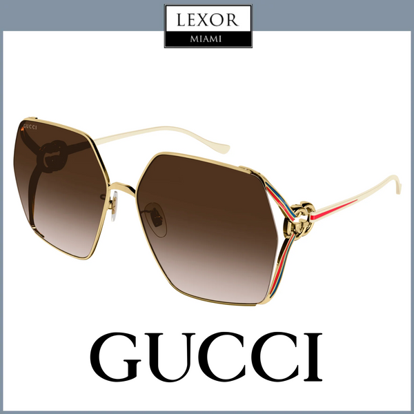 Gucci GG1322SA-002 64 Sunglass WOMAN METAL