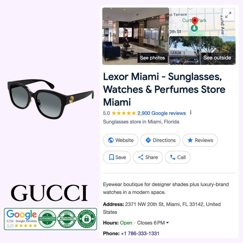 Gucci GG1409SK-001 55 Recycled Acetate Woman Sunglasses