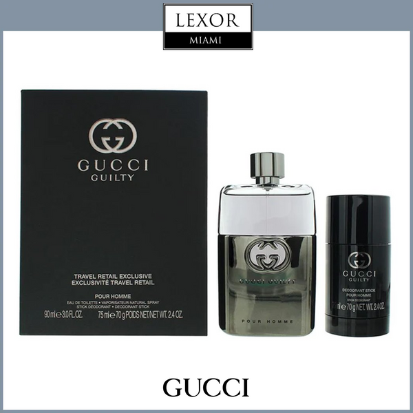 Gucci Guilty Travel Retail Exclusive 90ML EDT + 75ML DEODORANT STICK