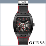 Guess GW0202G7 BLACK CASE 2-TONE GENUINE LEATHER/SILICONE WATCH