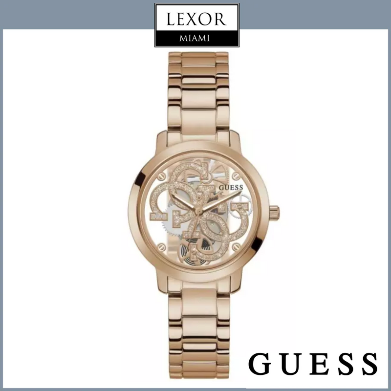Guess GW0300L3 Rose-Gold Quattro Clear Analog Watch Women