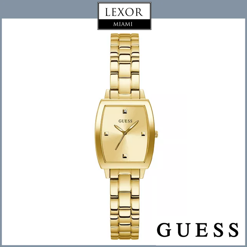 Reloj Guess GW0384L2 para mujer, tono dorado, con detalles de diamantes, 25 mm 