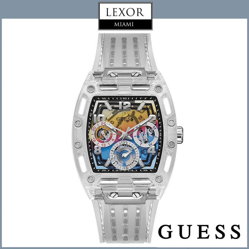 Guess GW0499G3 PHOENIX CLEAR CASE CLEAR SILICONE Man Watch