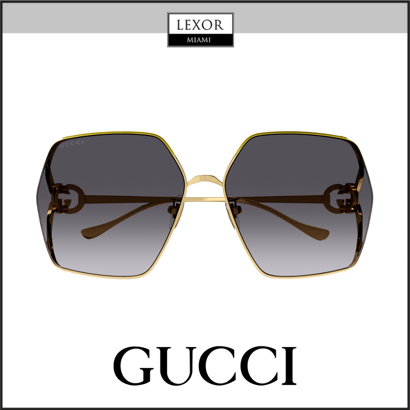 Gucci GG1322SA-001 64 Sunglass WOMAN METAL