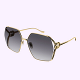 Gucci GG1322SA-001 64 Óculos de Sol Feminino Metal