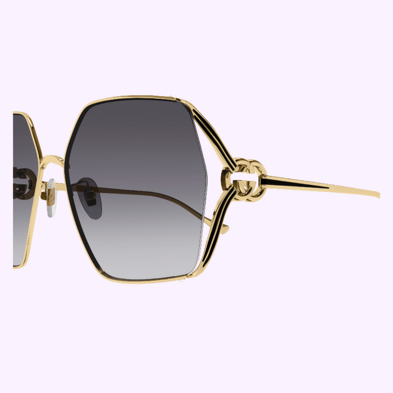Gucci GG1322SA-001 64 Óculos de Sol Feminino Metal
