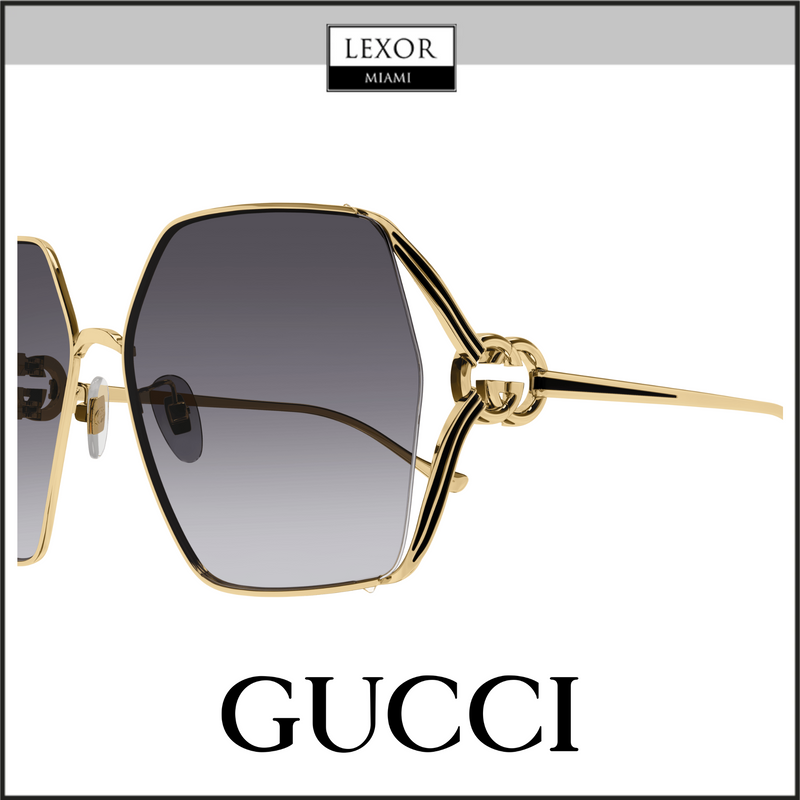 Gucci GG1322SA-001 64 Sunglass WOMAN METAL