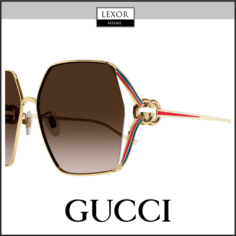 Gucci GG1322SA-002 64 Sunglass WOMAN METAL