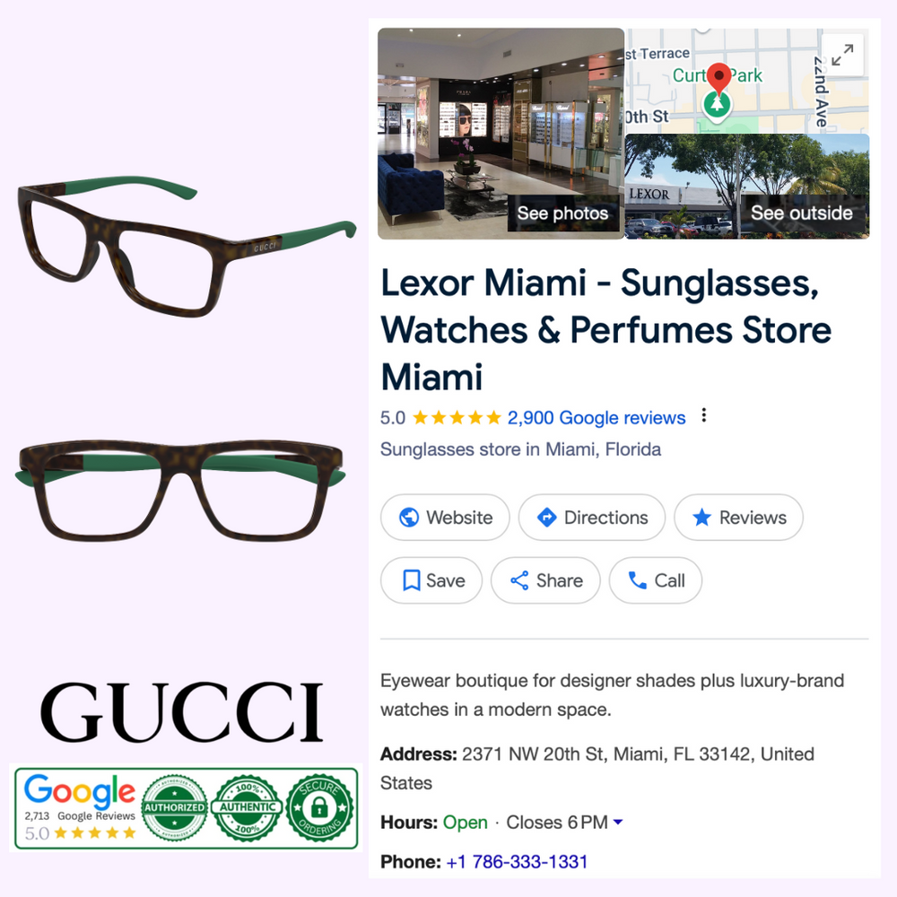 Gucci Optical GG1737O-004 54 Upc 889652501291 – Lexor Miami