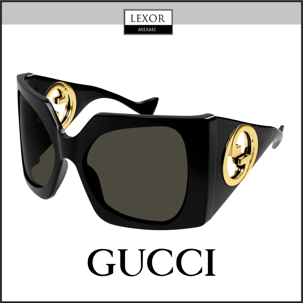 Gucci Gradient Grey Square Ladies Sunglasses GG0141SN 001 53 889652385266 -  Sunglasses - Jomashop