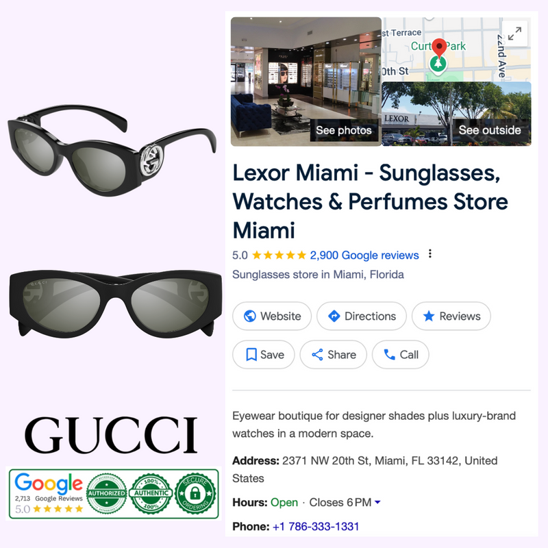 Gucci Sunglass GG1691S-001 54 Upc 889652498966