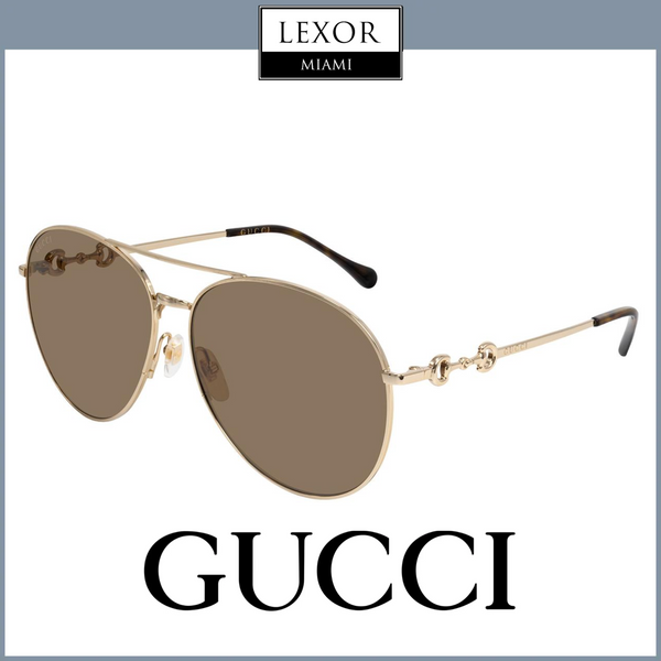 NEW GUCCI SUNGLASSES GOLD WOMEN EYEWEAR GUCCI GG1698S 002 Gucci GG1698S Sunglasses main image 4
