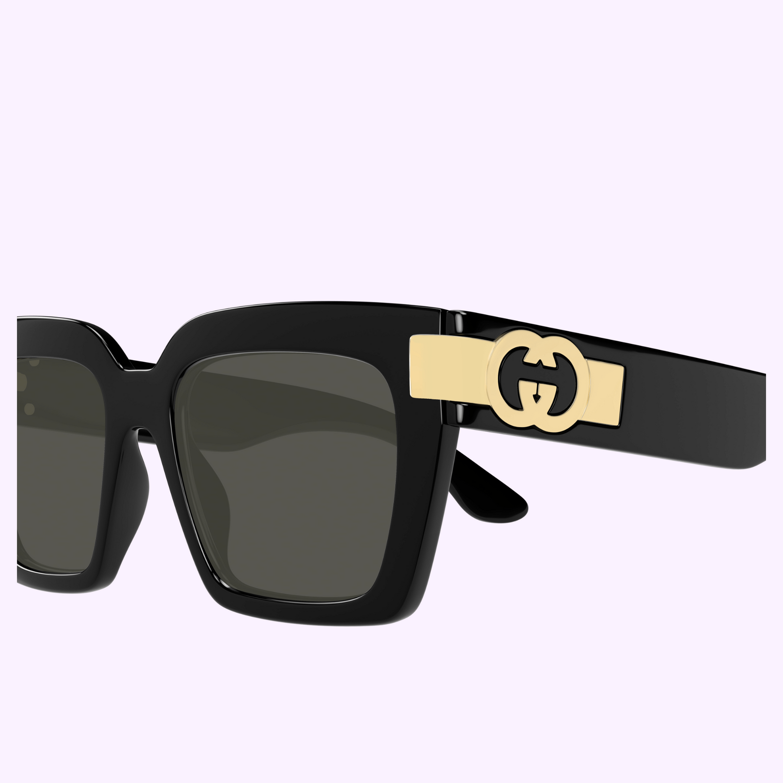 Gucci Gold Frame Sunglasses with Black Lenses Gucci - GG1436S (Gold) – Good See Co main image 4