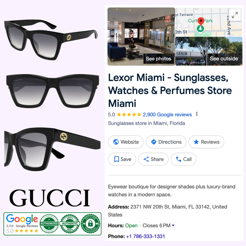 Gucci Sunglasses GG1714S-001 54 Women Upc 889652502687