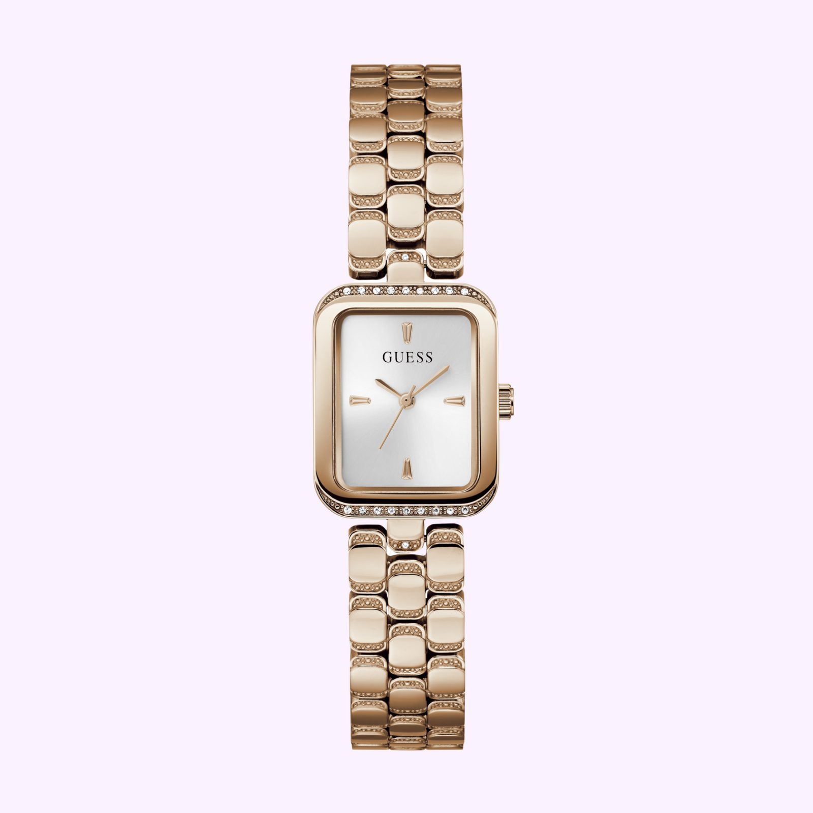 Orologio da donna Guess Riviera PVD placcato oro rosa con Orologio da donna Guess Riviera PVD placcato oro rosa con