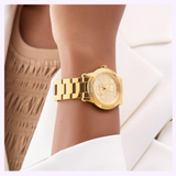 Guess Watches Ladies Gold Tone Analog Watch GW0861L2 upc 091661560422